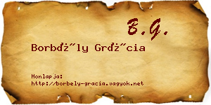 Borbély Grácia névjegykártya